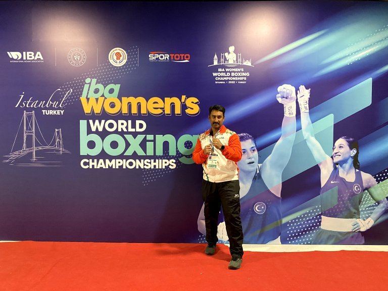 Dr. Bharath at the IBA Women's World Boxing Championships, Istanbul